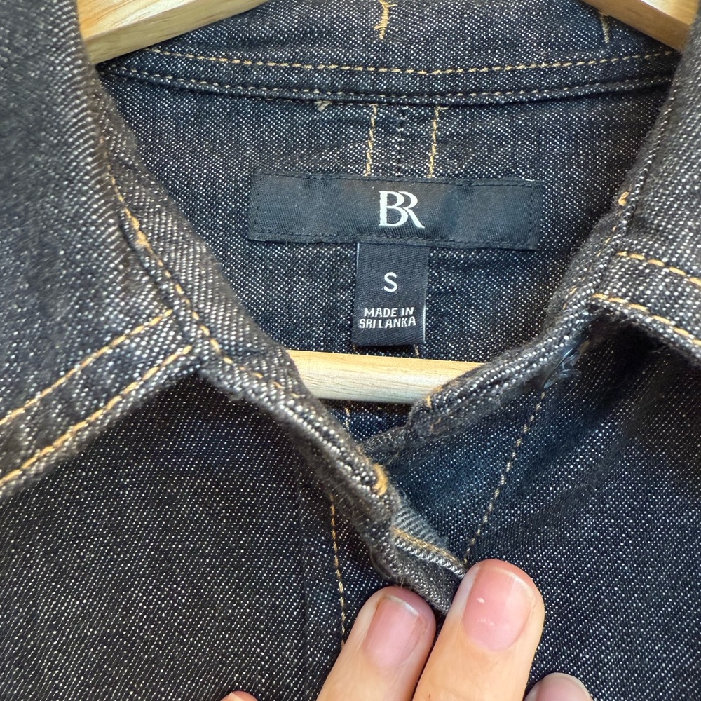 Banana Republic Dark Denim Shirt - Picture 3 of 4